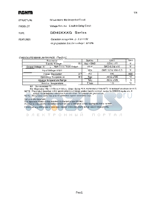 BD45241G datasheet - Voltage Detector IC built in Delay Citcuit