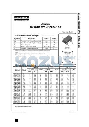 BZX84C10 datasheet - Zeners