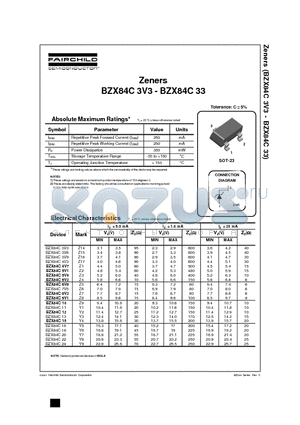 BZX84C11 datasheet - Zeners