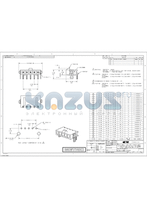 2-1445054-8 datasheet - RIGHT ANGLE THRU HOLE HEADER ASSY, TIN CONTACTS W/THRU HOLE HOLDDOWNS, SINGLE RO, MICRO MATE-N-LOK