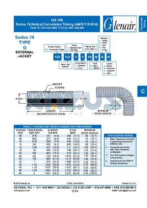 123-100-2-2-64BKE datasheet - Helical Convoluted Tubing