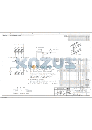 2-282812-3 datasheet - TERMINAL BLOCK HEADER ASSEMBLY, 90 DEGREE,OPEN ENDS, STACKING 5.00mm PITCH
