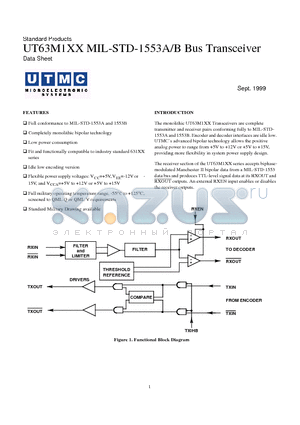 5962-8864406-XX datasheet - MIL-STD-1553A/B Bus Transceiver