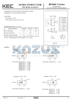 BZX84C2V2-V datasheet - SILICON EPITAXIAL PLANAR DIODE