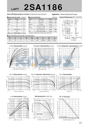 2SA1186_07 datasheet - Silicon PNP Epitaxial Planar Transistor