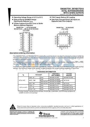 5962-9074901M2A datasheet - OCTAL BUFFERS/DRIVERS WITH 3-STATE OUTPUTS