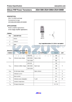 2SA1306B datasheet - Silicon PNP Power Transistors