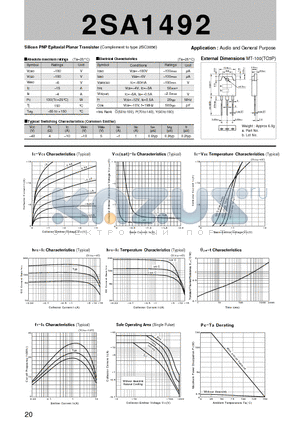 2SA1492_07 datasheet - 2SA1492