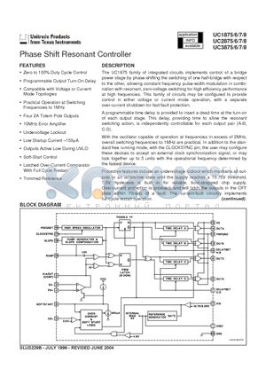 5962-9455501VRA datasheet - Phase Shift Resonant Controller