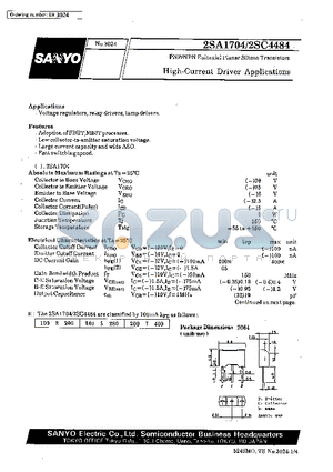 2SA1704 datasheet - High-Current Driver Applications