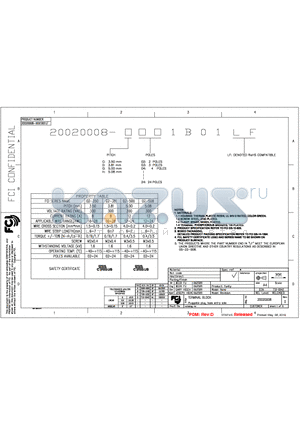 20020008G071B01LF datasheet - TERMINAL BLOCK PLUGGABLE PLUG, HOOK ENTRY SIDE