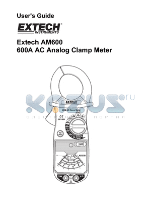 AM600 datasheet - 600A AC Analog Clamp Meter