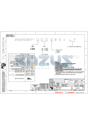 20020327-C081B01LF datasheet - TERMINAL BLOCK FIXED HORIZONTAL