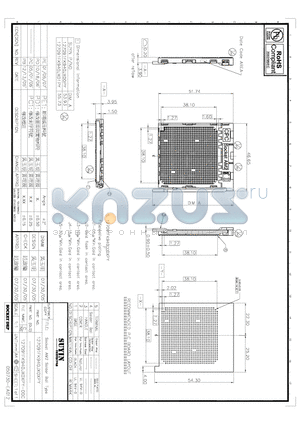 127091FK940JX0XPY datasheet - Socket AM2 Solder Ball Type