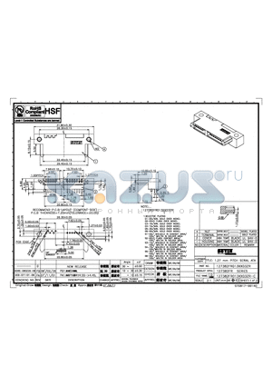 127382FR013G503ZR datasheet - 1.27mm PITCH SERIAL ATA