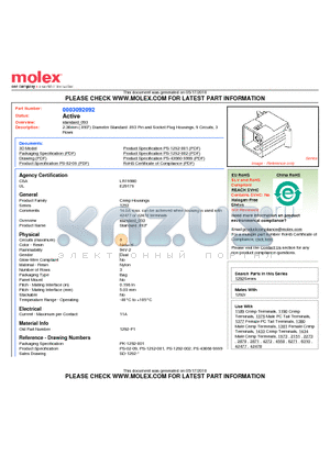 1292-P1 datasheet - 2.36mm (.093