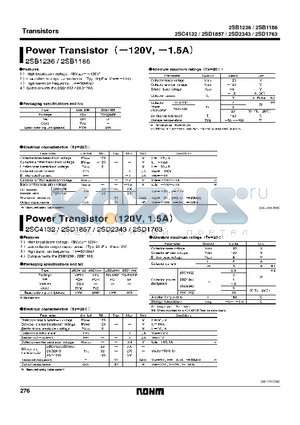 2SB1186 datasheet - Power Transistor