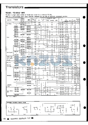 2SB1256 datasheet - TRANSISTORS TO 92L TO-92LS MRT