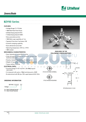 BZY93C15 datasheet - BZY93 Series