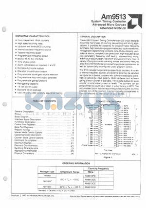 AM9513PC datasheet - System Timing Controller Advanced MOS/LSI