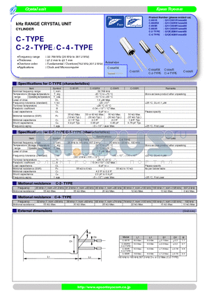 C-001R datasheet - CYLINDER