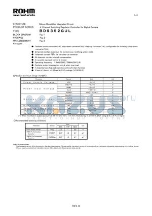 BD9352GUL datasheet - Silicon Monolithic Integrated Circuit