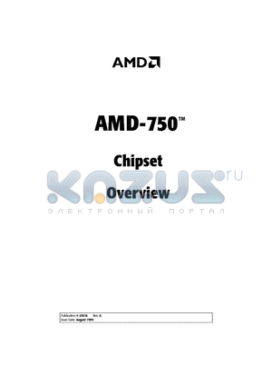 AMD-750 datasheet - Chipset