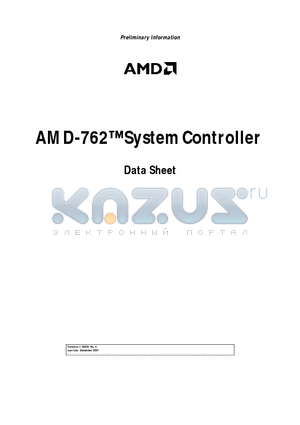 AMD-762 datasheet - System Controller