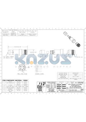 1300170029 datasheet - MINI CHANGE ATTACHABLE 5-POLE MALE ST