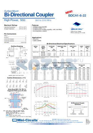 BDCA1-6-22 datasheet - Bi-Directional Coupler