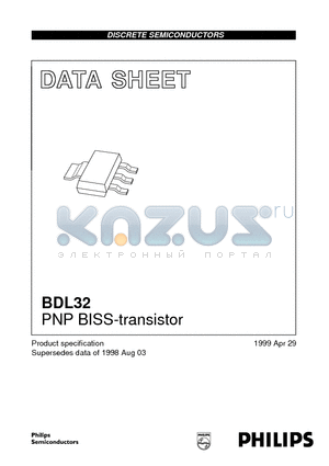 BDL32 datasheet - PNP BISS-transistor