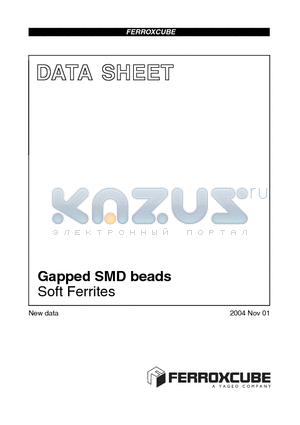BDS3-3C96-A50 datasheet - Gapped SMD beads Soft Ferrites
