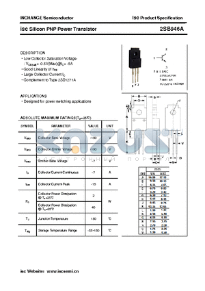 2SB946A datasheet - isc Silicon PNP Power Transistor
