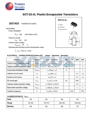 2SC1623 datasheet - Plastic-Encapsulate Transistors