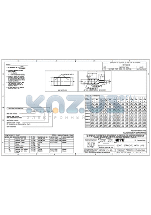 202D142 datasheet - BOOT, STRAIGHT, WITH LIPS