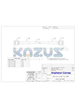 135101-04-48.00 datasheet - SMA PLUG TO SMA PLUG, RG58