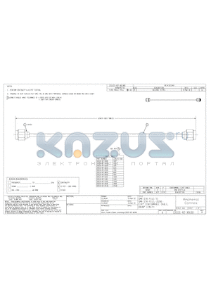 135101-R2-05.00 datasheet - SMA STR PLUG TO SMA STR PLUG, USING 0.141 CONFORMABLE CABLE, XX.XX LENGTH