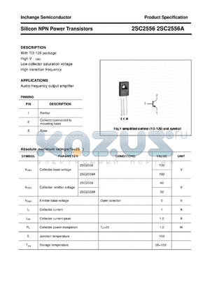 2SC2556 datasheet - Silicon NPN Power Transistors