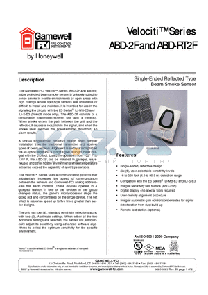 BEAMMMK datasheet - Single-ended reflected type beam smoke sensor