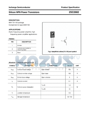 2SC2682 datasheet - Silicon NPN Power Transistors