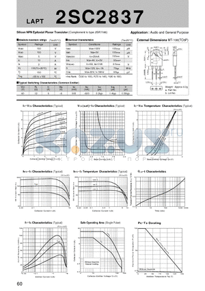 2SC2837_07 datasheet - Silicon NPN Epitaxial Planar Transistor