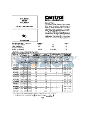 CCLM0300 datasheet - CURRENT LIMITING DIODE