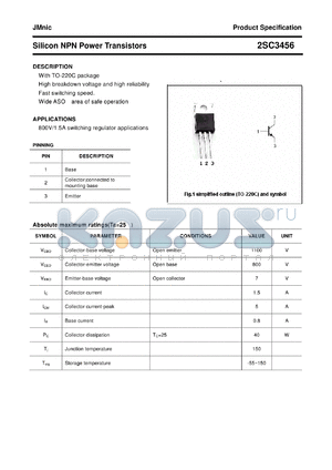 2SC3456 datasheet - Silicon NPN Power Transistors