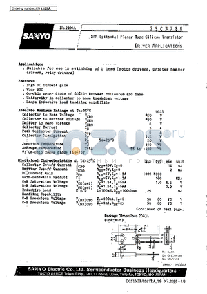 2SC3786 datasheet - Driver Applications