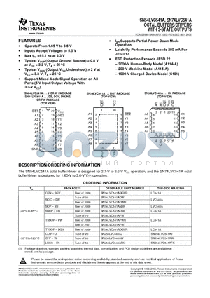 5962-9759501QRA datasheet - OCTAL BUFFERS/DRIVERS WITH 3-STATE OUTPUTS