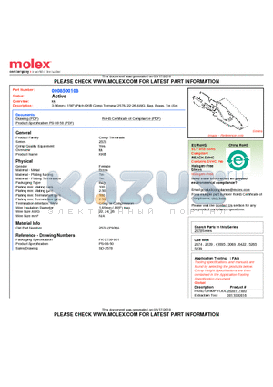 08-50-0019 datasheet - 3.96mm (.156