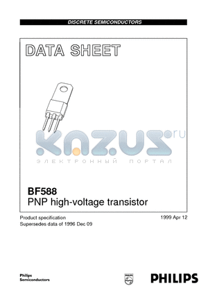 BF588 datasheet - PNP high-voltage transistor