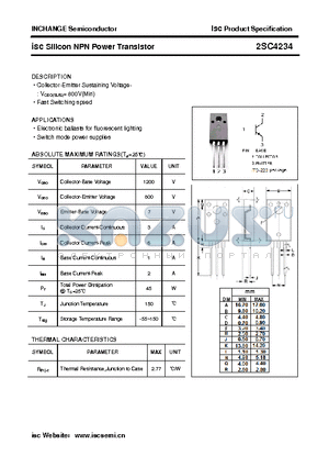 2SC4234 datasheet - isc Silicon NPN Power Transistor