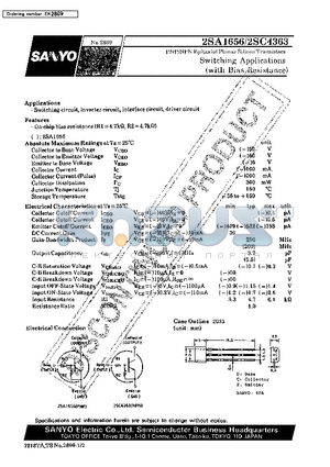 2SC4363 datasheet - Switching Applications