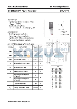 2SC4371 datasheet - isc Silicon NPN Power Transistor